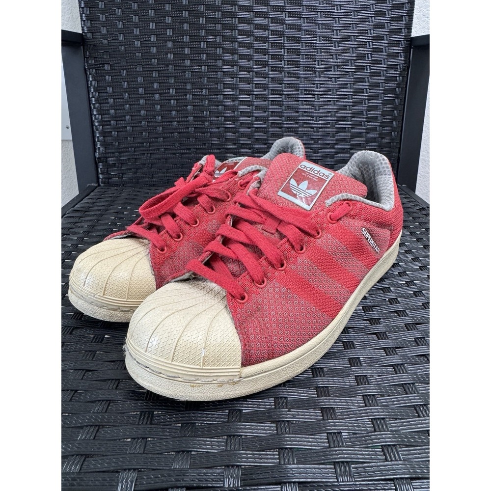 Adidas Superstar Weave Pack "Tomato" Shell Toe Sneakers Men Size 10.5
